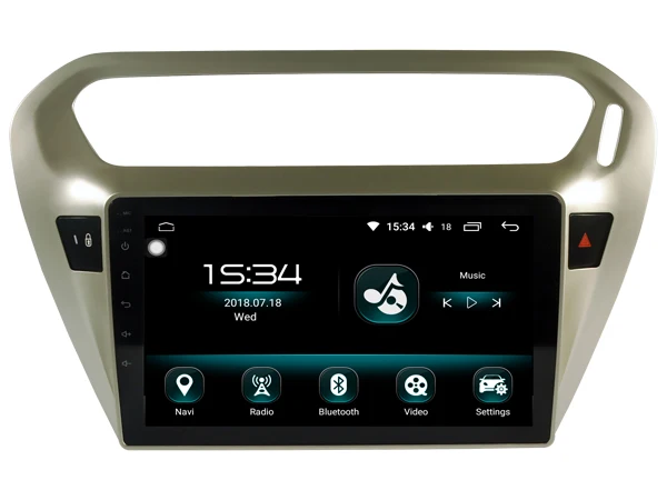 Для CITROEN ELYSEE & Peugeot 301 Android 8 0 Автомобильный gps мультимедийный 64 Гб ПЗУ + IPS экран CARPLAY