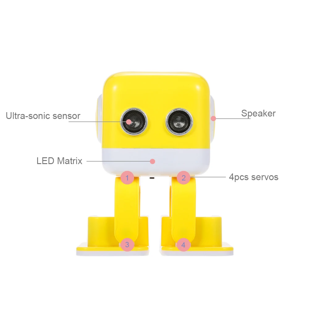 WLTech Cubee F9 RC робот для развлечения обучающий умный инфракрасный Wi Fi Android iOS