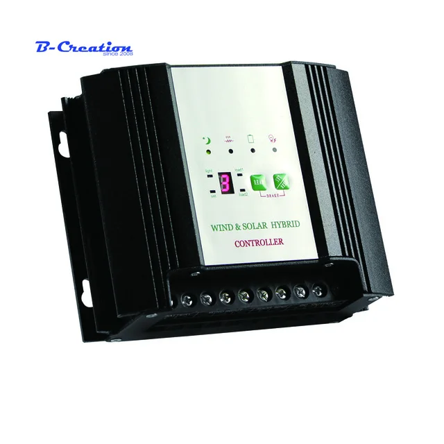 

600w Wind solar hybrid Battery charge controller with LED display. 12v/24v option, for 600w wind turbine+200w solar panel