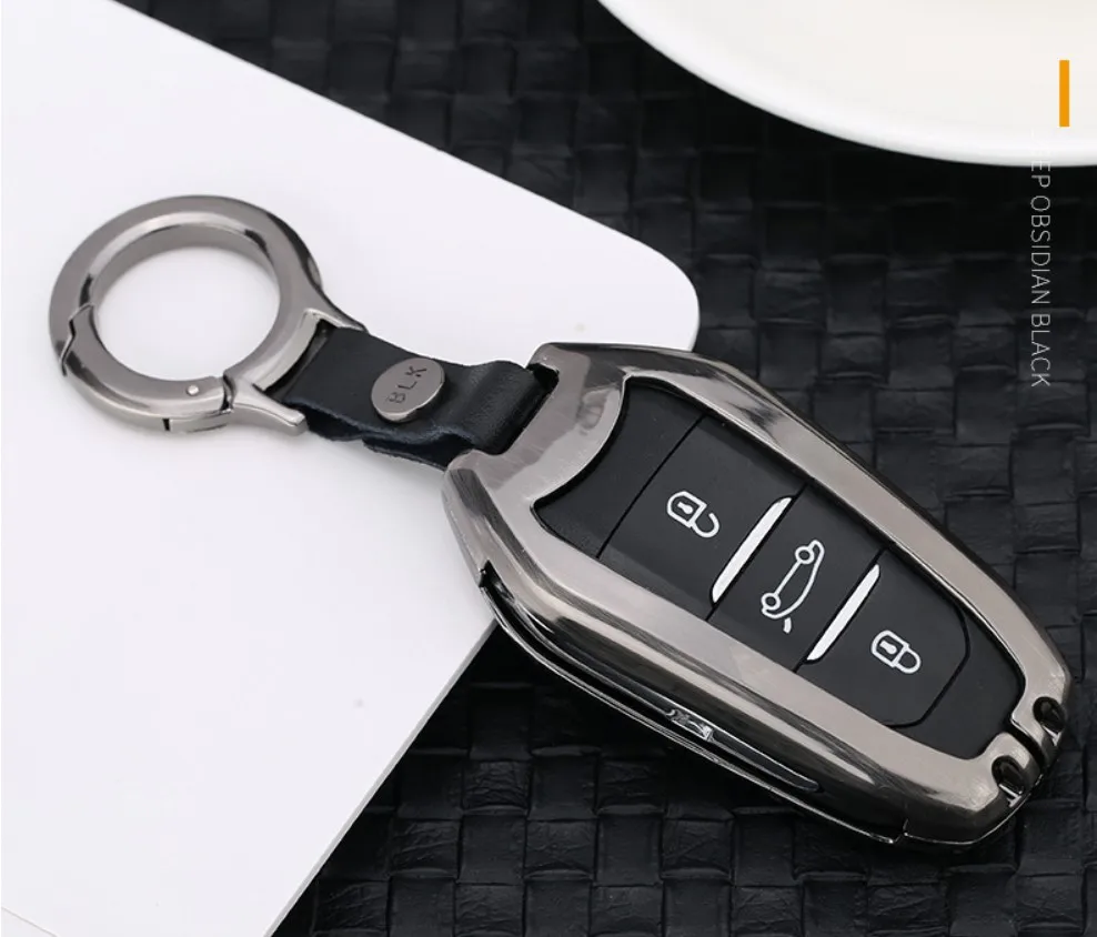 Чехол для автомобильного ключа Чехол-держатель Peugeot 2008 3008 301 508 408 Citroen Elysee C4L C3-XR DS6