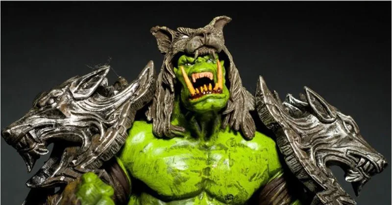 21 см игра игрушечные лошадки WOW DC Неограниченное Orc Шаман Rehgar Earthfury ПВХ Аниме Фигурка модель для детей, фанатов, подарки на день рождения