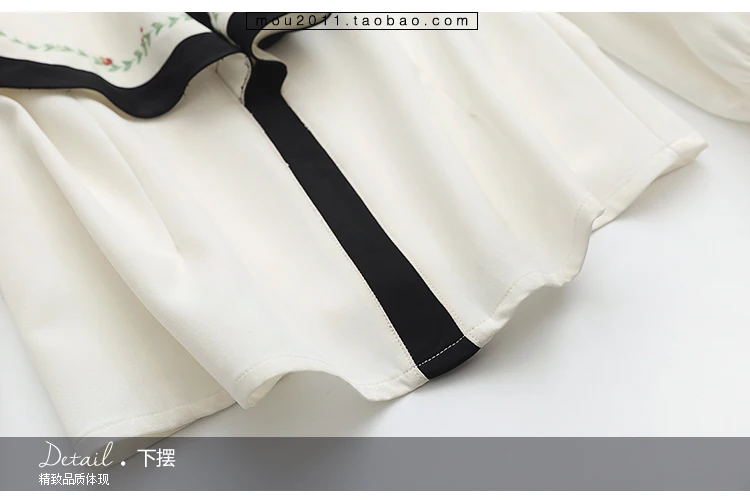 Линетт китайский стиль весна осень дизайн для женщин Китайский стиль фея печати рюшами шифон рубашки