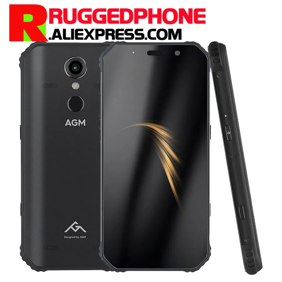 

Original AGM A9 IP68 Waterproof shockproof Snapdragon Octa-core 5.99"FHD+ 16MP 3GB+32GB Android 8.1 Fingerprint NFC SmartPhone
