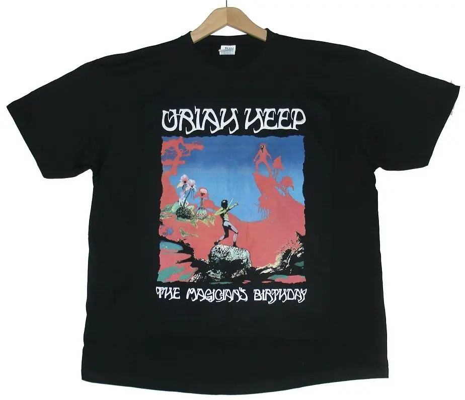 Uriah Heep комплект из черной кофты с длинным рукавом и принтом для мужчин футболка