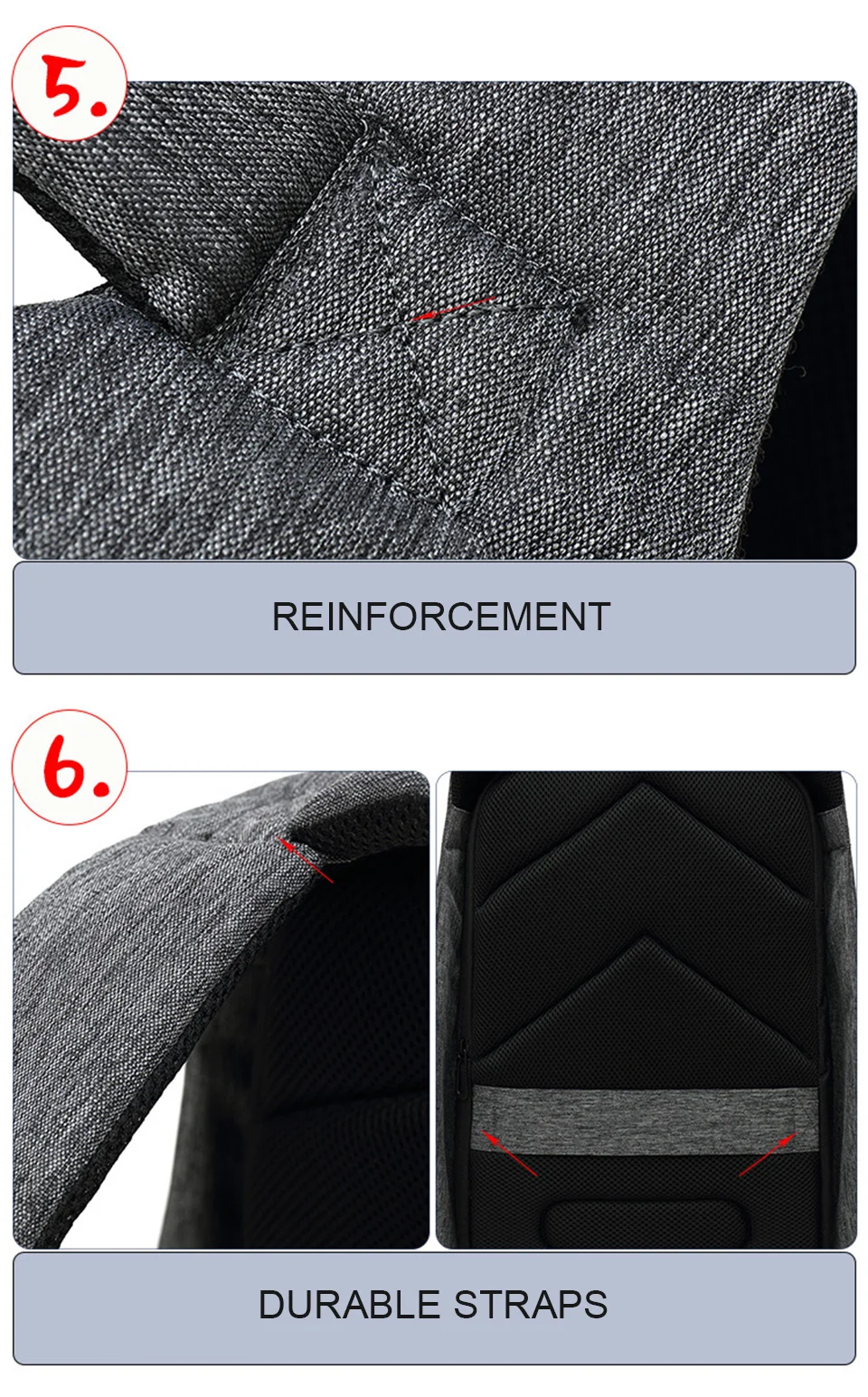 Travel Backpack Men Backpacks Male 15.6 17 Inch Laptop Backpacking Anti Theft Mochila Waterproof Bagpack Notebook Smart USB Bags (15)