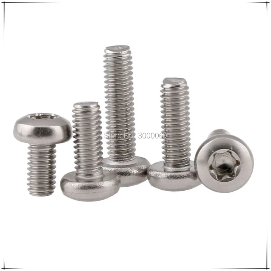 

M2 M2.5 Stainless Steel A2 304 Torx Pan Round Head Machine Screws 1000pcs/lot