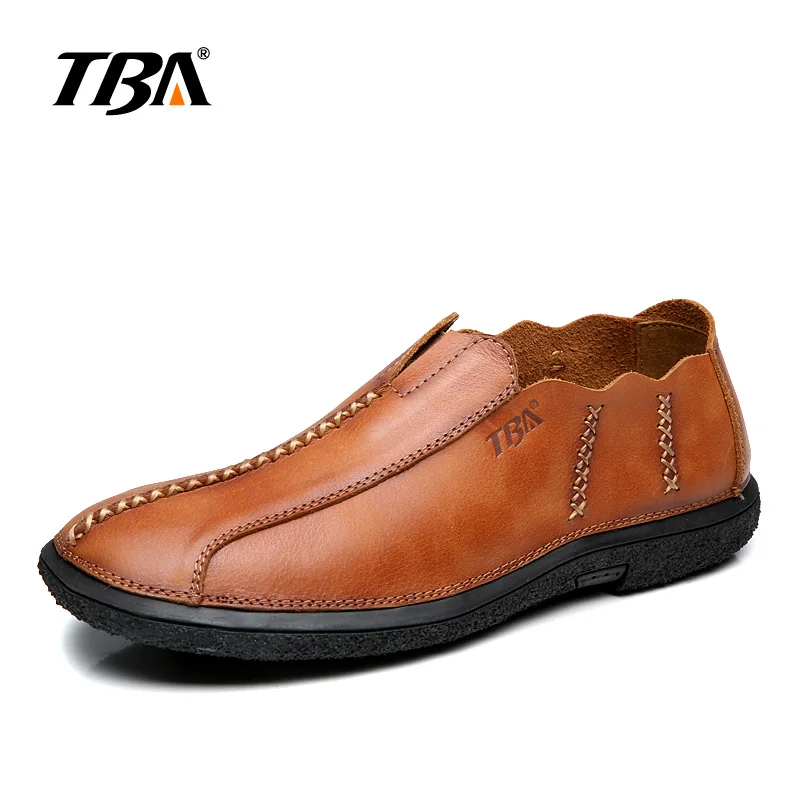 

2018 Brand Spring Autumn Platform Shoes Men Cow Leather Casual Men Shoes Genuine Leather Zapatos Hombres Brown Man Loafers 6866L