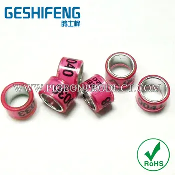 

aluminim core pigeon foot rings,bird rings
