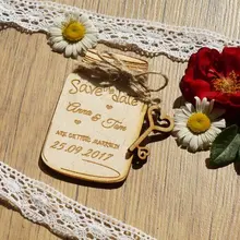 Персонализированные Деревянный магнит mason банку, пользовательские свадебное дерево магнит, пару магнит, гравировка Магне