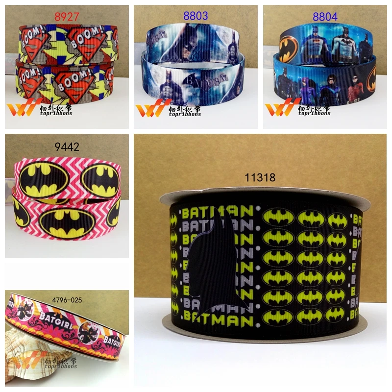 

Free shipping 50 yard per size hero ribbon printed grosgrain ribbon 11318