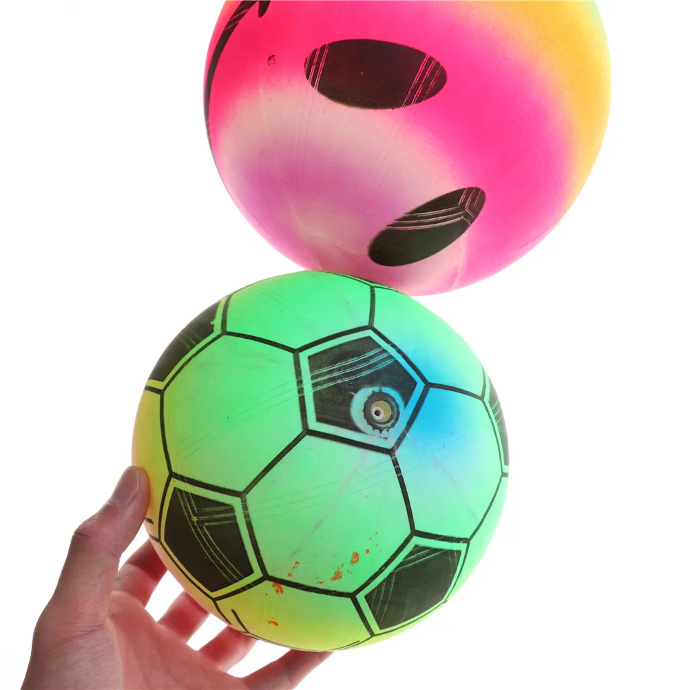 Цветные радужные надувной разноцветный мяч футбольные игрушки для детей плавательный бассейн открытый водный пляж игра игрушки подарки