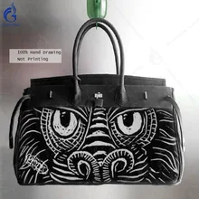 Мужская сумка через плечо, сумки-мессенджеры, текстильная сумка, ручная роспись, граффити, Lino Dragon, сумка на плечо, Bolsos Hombre, 45 см, большие сумки