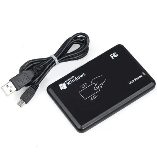 

10PCS Free Shipment New Security Black USB RFID ID Proximity Sensor Smart Card Reader 125Khz security protection Lowest Price