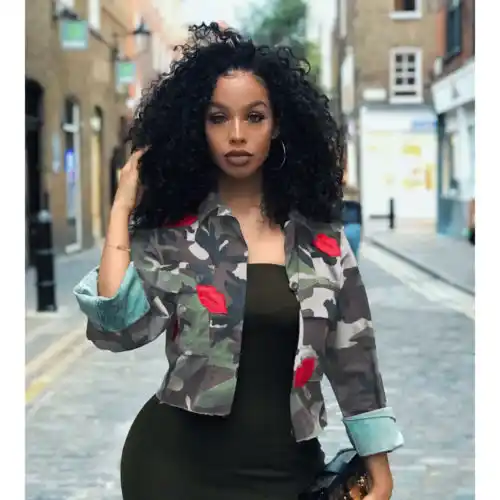 Women S Camouflage Military Army Short Jackets Outwear Coat Tops