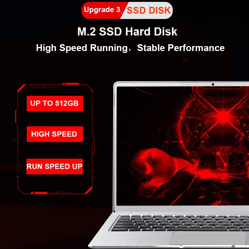 BINYEAE ноутбук 15 6 дюймовый ГБ ОЗУ 128 256 512 SSD ультрабук Игровые ноутбуки Intel J3455 Win10 OS