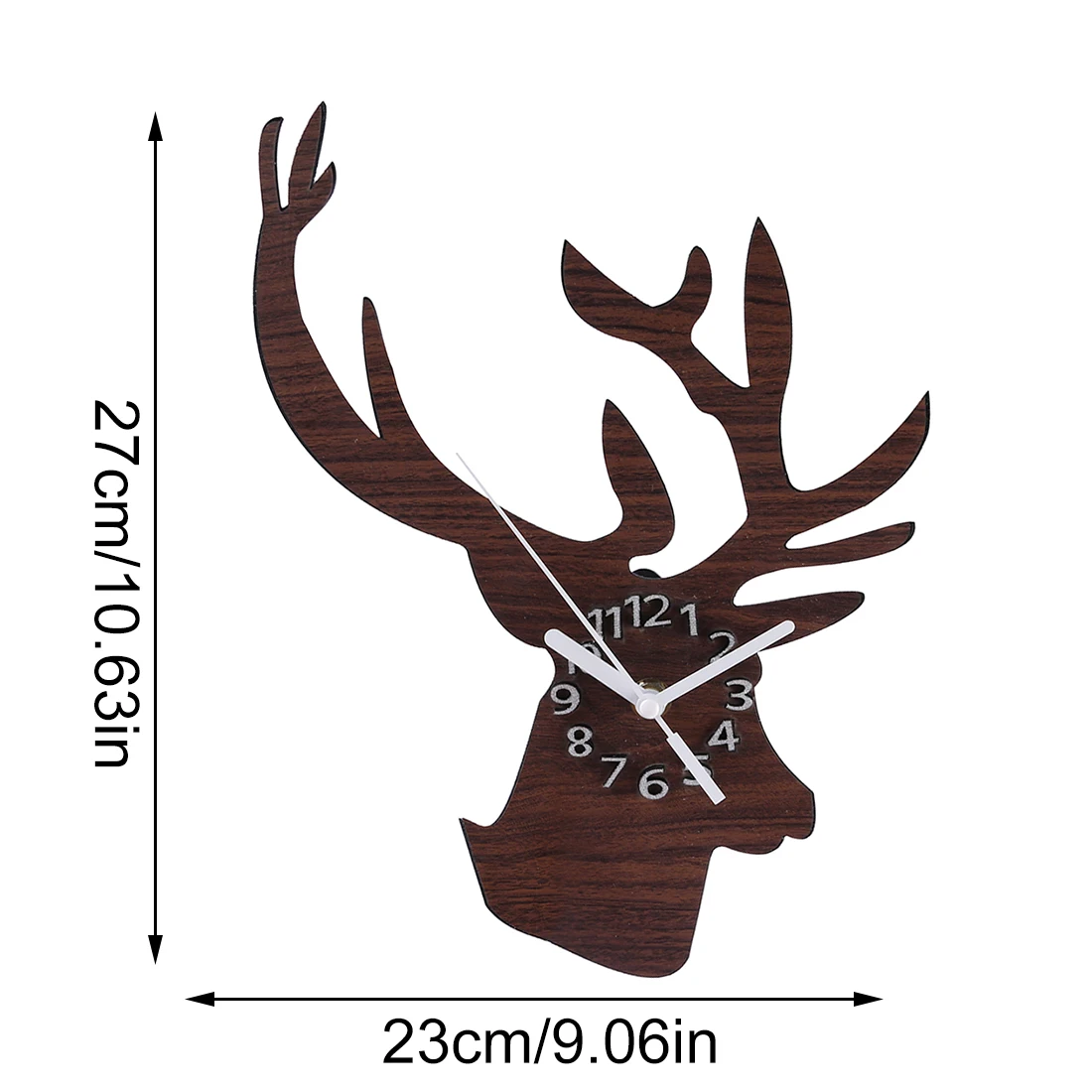 Европейские бесшумные настенные часы деревянные ретро механизм персиковые