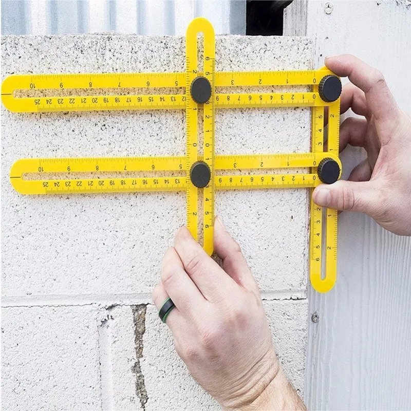 Multifunctional Ultimate Angleizer Diy Template Tool Four-Sided Ruler For Handmen Builders or Craftsmen K