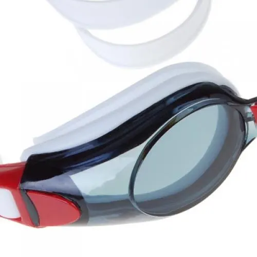 JHO-взрослые противотуманные плавательные очки, PC линзы обеспечивают УФ-защиту и дают четкое видение-красный и черный