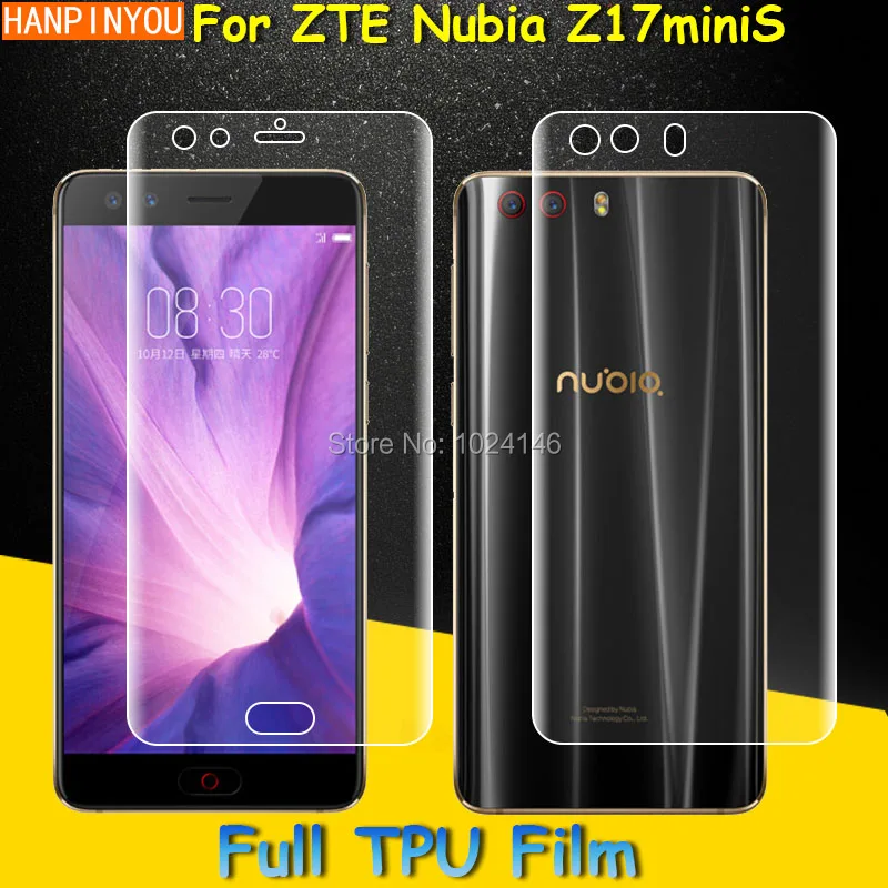 Переднее/заднее полноэкранное Защитное стекло для ZTE Nubia Z17 miniS изогнутые детали