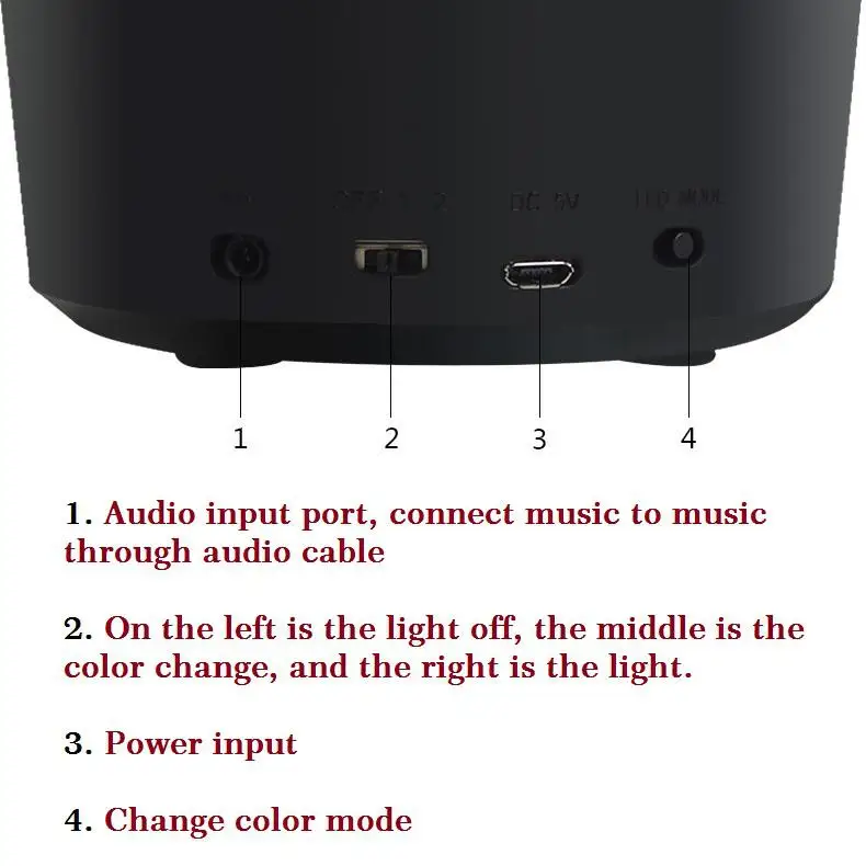 9 цветов RGB светодиодный диско DJ KTV сценический свет USB зарядка Bluetooth Музыка