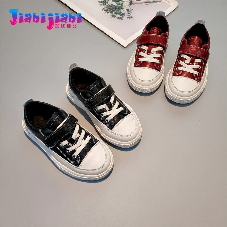 

Children Casual Shoes 3-12T winter Plus Velvet Student Boys Girl Sport Shoe Toddler Kid Flats Genuine Leather Leisure Shoes 9977