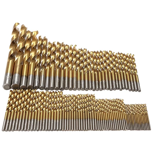 

Hot item!  99 Pcs Titanizing Coated HSS High Speed Steel Drill Bit Set Tool 1.5mm - 10mm