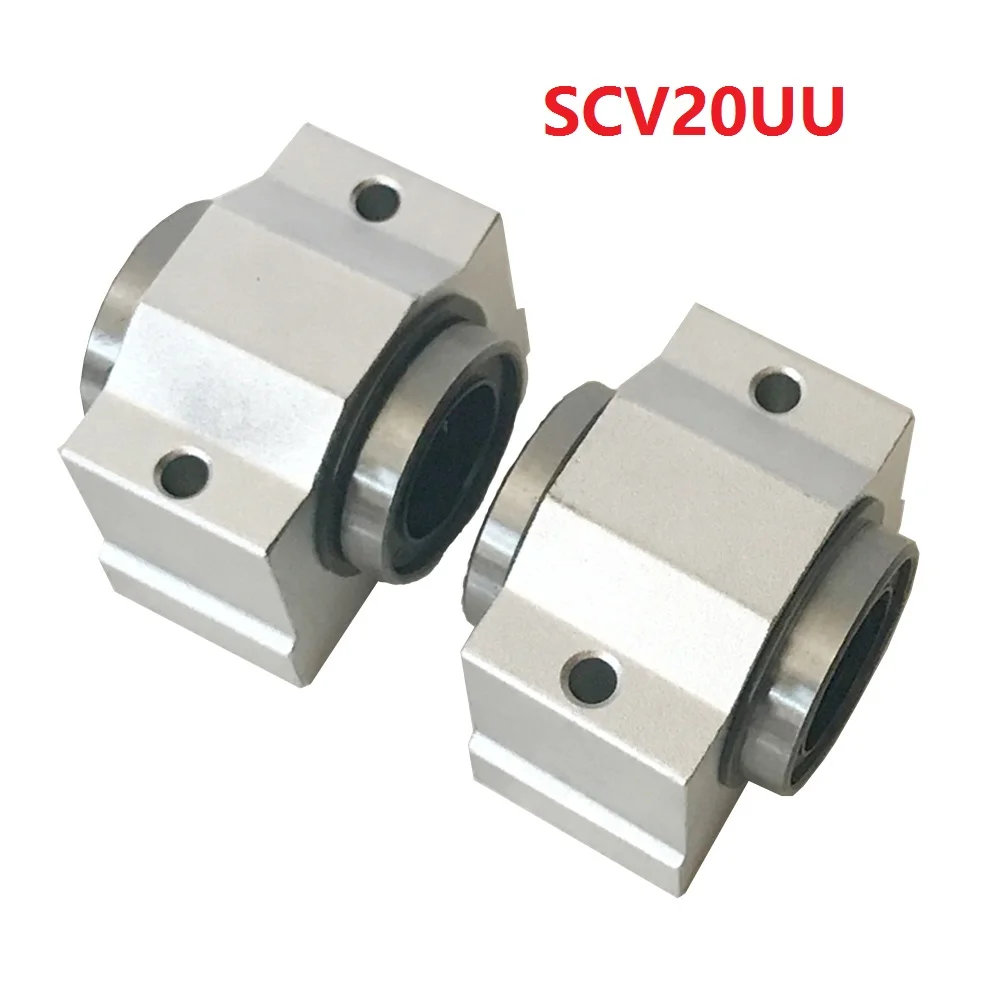 

2 шт., Линейный шарикоподшипник SCV20 ( SCV20UU SC20VUU), Блок 20 мм для ЧПУ