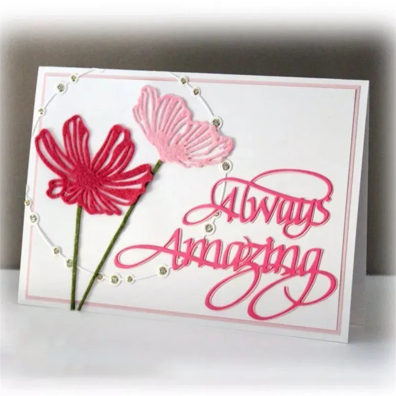 

GJCrafts Flower Dies Metal Cutting Dies for Scrapbooking Card Making Album Embossing Crafts Paper Stencil New 2019 Frame Dies