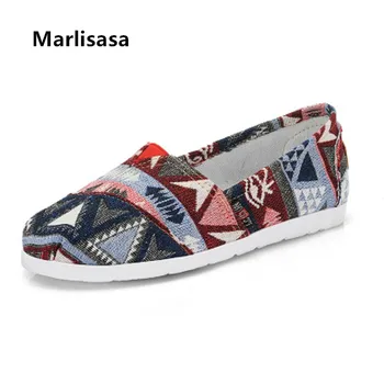 

Marlisasa Women Fashion Round Toe Comfortable Slip on Flat Shoes Lady Leisure Street Shoes Cool Shoes Sapatos Femininas F2059