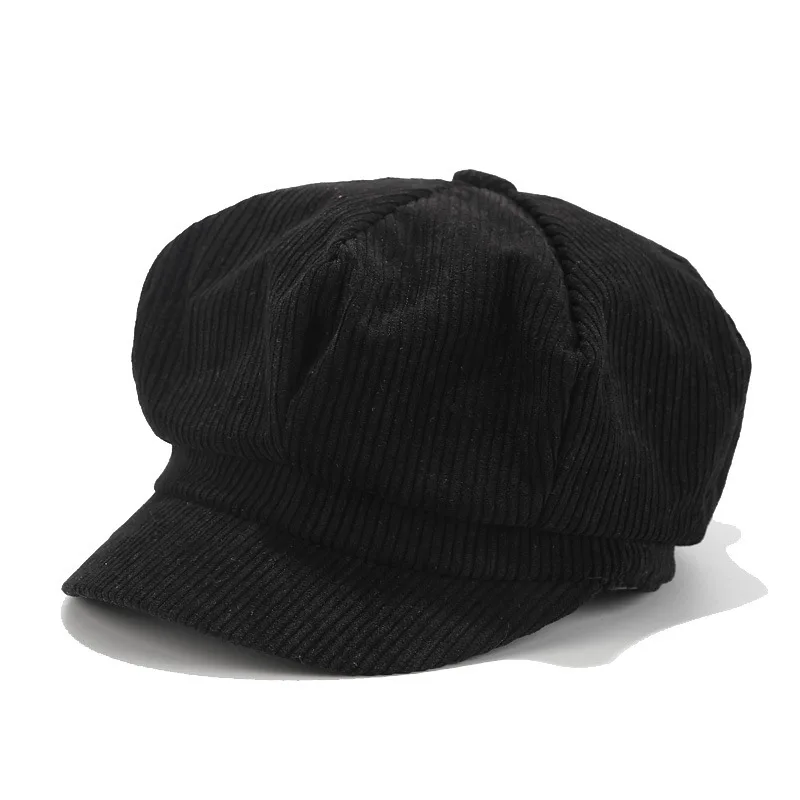 2019 хлопоковый берет, шляпа, женская шапка Newsboy, берет Baker cap, 90 девочек, береты с козырьком, элегантный однотонный берет, Женская