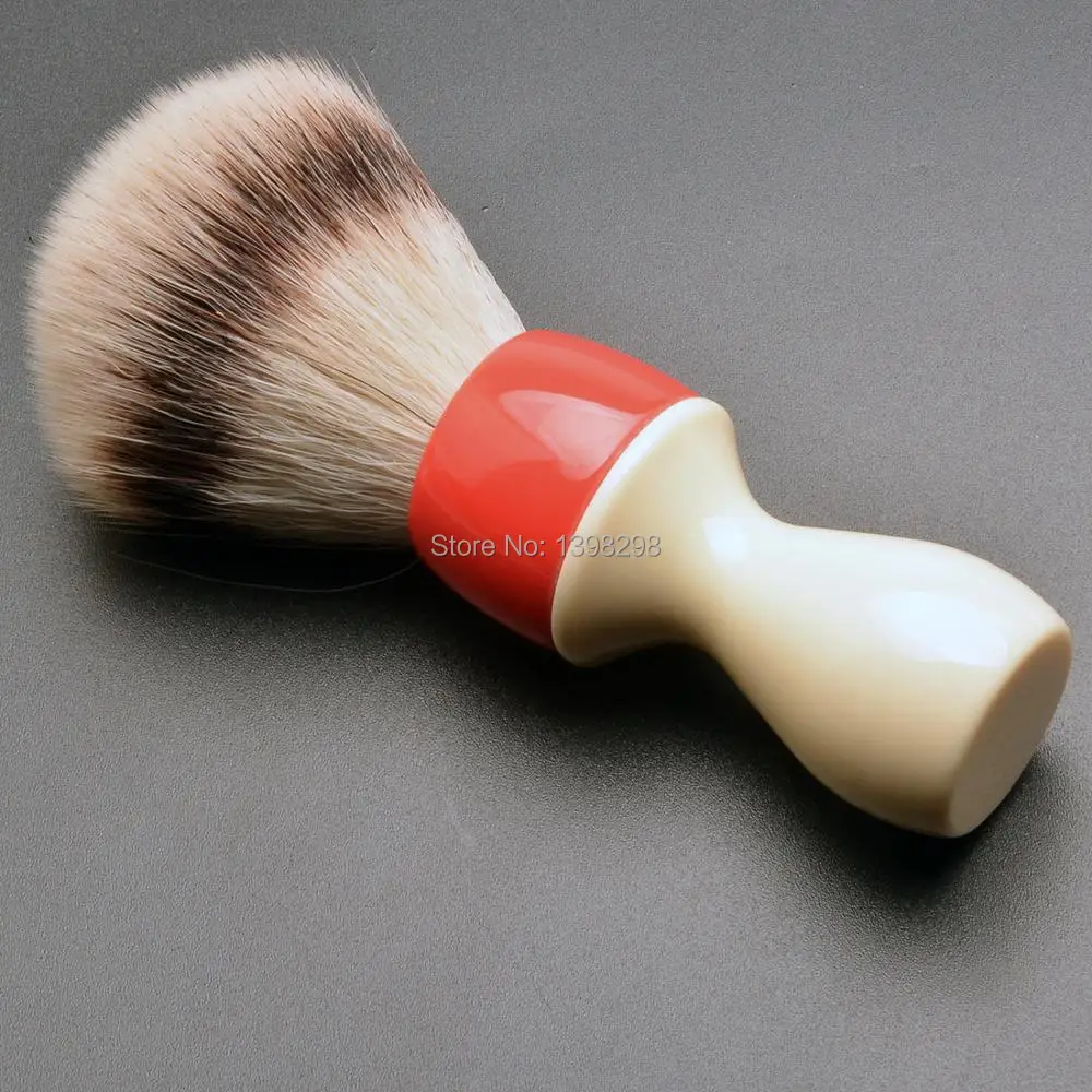 CSB Not-Badger vegan shave brush with resin handle imitation silvertip badger shaving brush