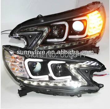 

For CRV LED Headlight Angel Eyes Projector Lens 2012 year TLZ