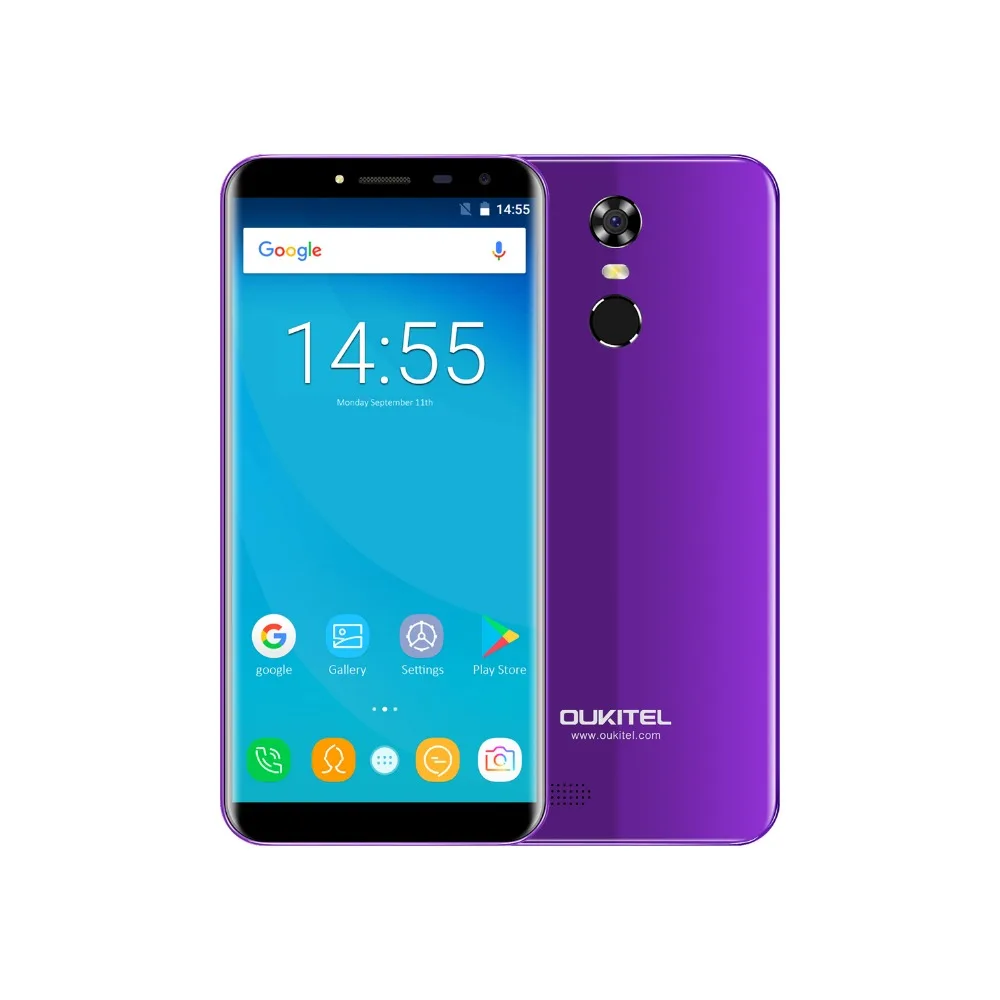 CLEARANCE Oukitel C8 4G Mobile Phone 5.5'' 18:9 HD Screen 2GB RAM 16GB ROM Quad Core 13MP+5MP Android 7.0 Touch ID Smartphone