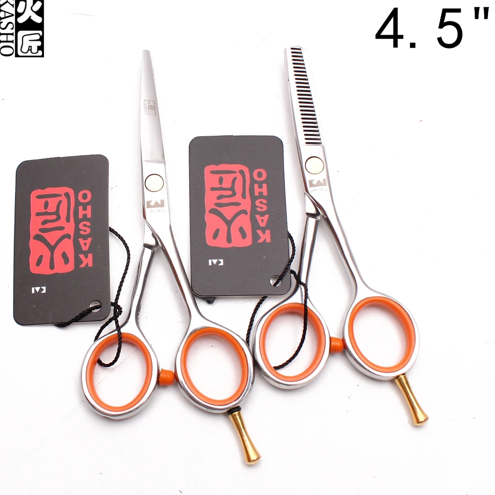 

4.5" 13.5cm Stainless Kasho Dog Grooming Scissors Straight Scissors Thinning Shears Professional Pet Scissors Animal Shear H1017