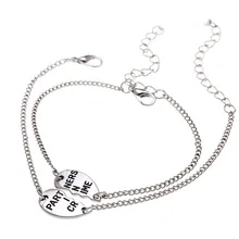 2017 New Fashion Little Friends Criminal Associates Bracelet Set Gold Color Charming Jewelry