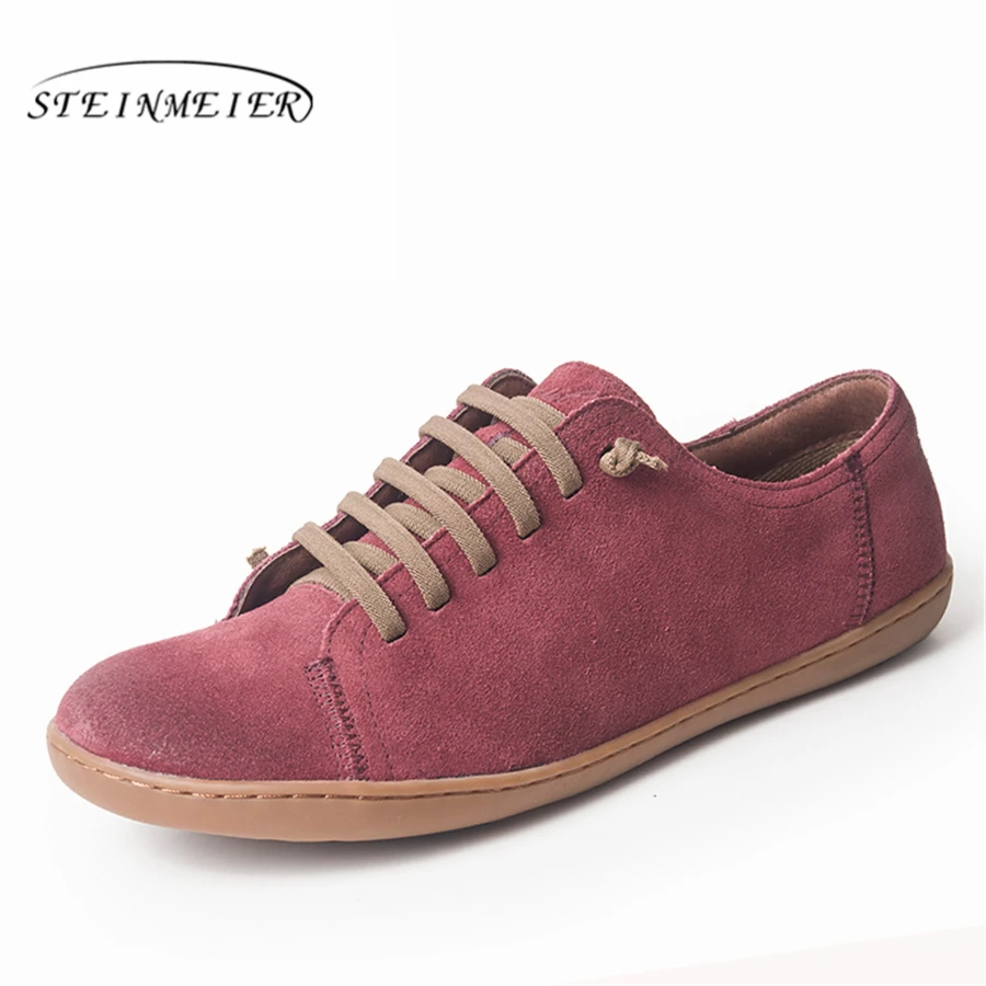 Zapatos planos de las mujeres zapatos de cuero genuino de gamuza pies descalzos zapatos casuales zapatos de mujer pisos baleriny zapatillas de deporte Mujer Zapatos de calzado de la primavera de 2019 - 1