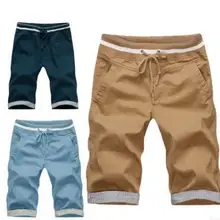 Новинка летние мужские свободные хлопковые шорты Бермуды мужские бриджи тонкие повседневные карго шорты мужские пляжные шорты