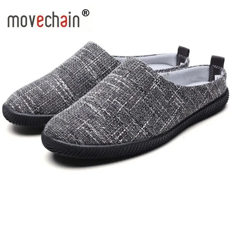 

Movechain Men's Casual Canvas Slippers mens Comfortable Summer Slippers