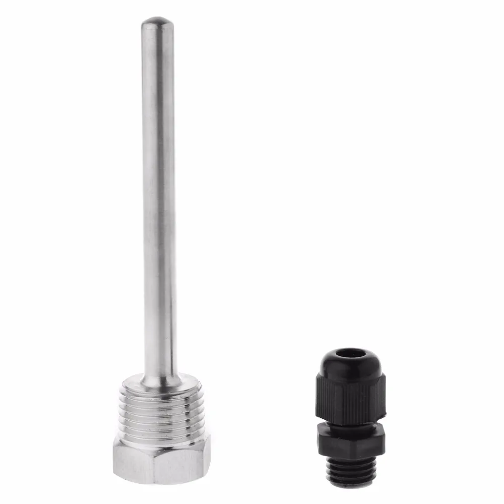 30-200 mm protective tube stainless steel 304 1//2 inch BSP G thread for temperature sensor.