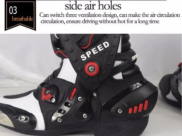Pro Biker speed A010 мотоциклетные ботинки для езды по бездорожью защитные ботинки для мотогонок
