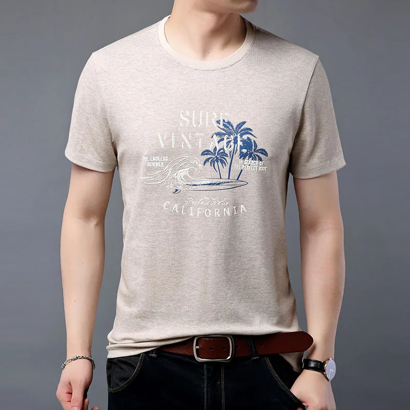 

Famous Brand cotton Short sleeve T-shirt Men O neck coconut tree tshirt top grade mens t shirts fashion 2019 liverpool jersey