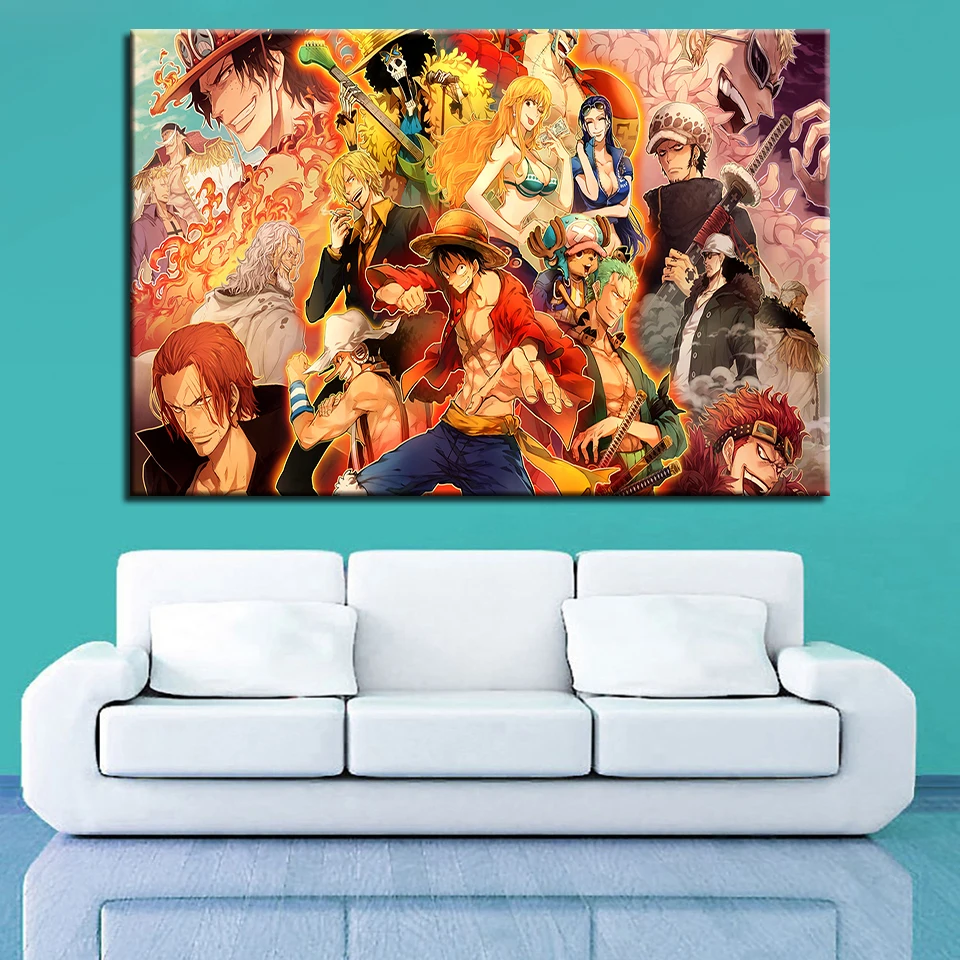 

5D DIY Diamond Painting Art Full Square Drill Pictures One Piece Anime Embroidery Mosaic Cross Stitch Craft Handmade Wall Decor