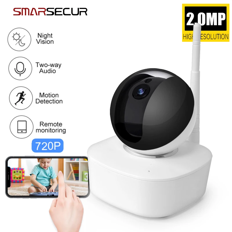 

SMARSECUR 2MP Two Way Audio pan tilt camera Wireless low cost IP Camera Wifi Camera