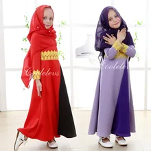 2016 Muslim cotton abaya font b islamic b font font b clothes b font for children