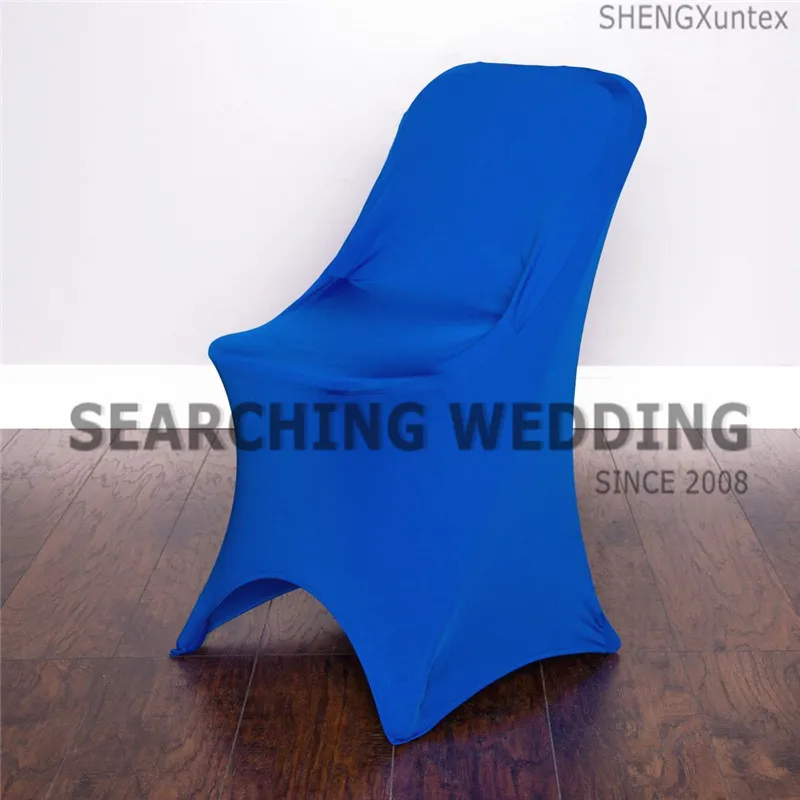 royal blue Складной лайкра спандекс стул крышка украшение для свадьбы - Цвет: royal blue