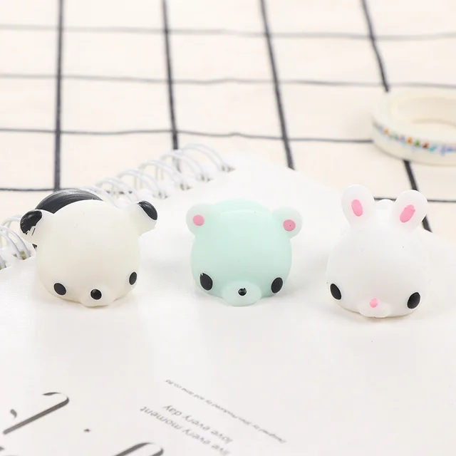 1pcs antistress ball Mini Squeeze Toy Squishy cat Cute Kawaii doll Stretchy Animal Healing Stress Hand Fidget vent 4
