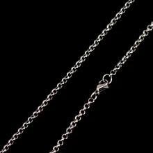 Длинное ожерелье из нержавеющей стали 2,5 мм Ожерелье Rolo цепи для жемчужной клетки медальоны и диффузор масляный медальон кулон для женщин