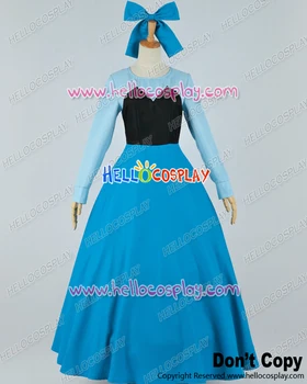

The Little Mermaid Cosplay Princess Ariel Blue Dress Costume H008