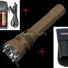 Trustfire подводный фонарик 3 xCree XM-L2 светодиодный светильник водонепроницаемый 3000лм+ 2x26650 батарея+ зарядное устройство+ кобура