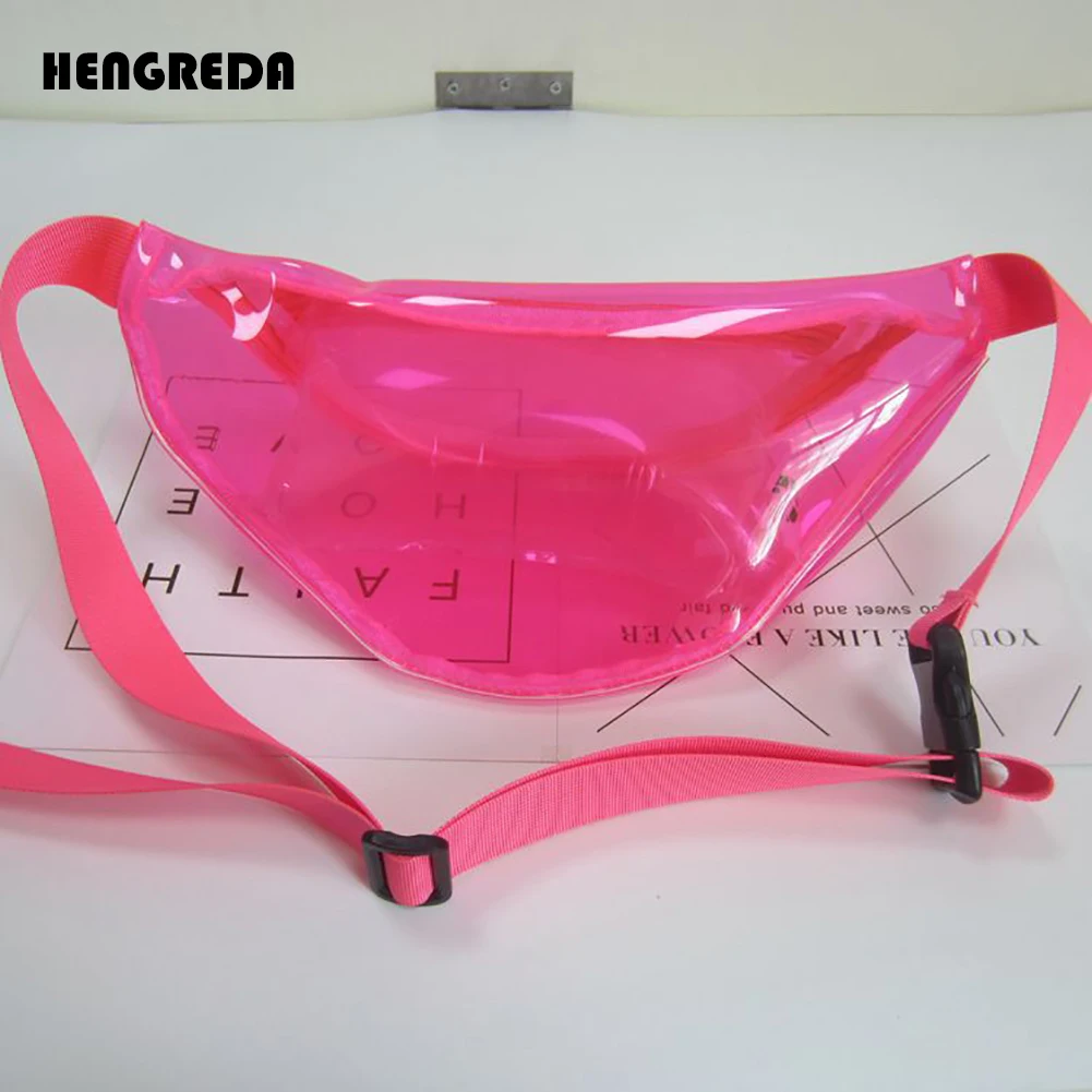 Женская голографическая поясная сумка, лазерная побрякушка,, прозрачная поясная сумка, Hengreda, для путешествий, блестящая набедренная сумка для пляжа, вечерние